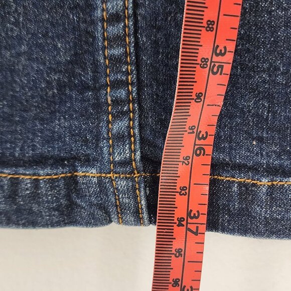 Y2K Nautica Womens Jean Skirt Maxi Stretch Denim Size 10 Dark Wash VTG 00s - Picture 10 of 10